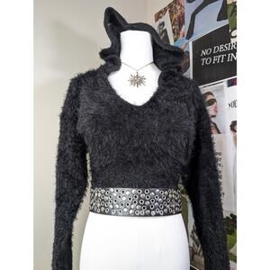 Fuzzy Hooded Sweater